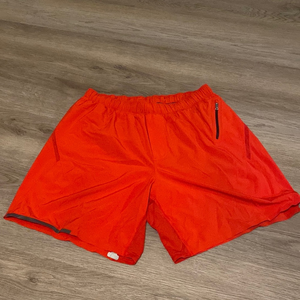 LuLuLemon mens athletic shorts. Worn once. Size large. Excellent condition.